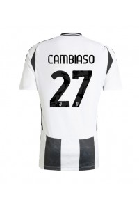 Juventus Andrea Cambiaso #27 Fotballdrakt Hjemme Klær 2024-25 Korte ermer